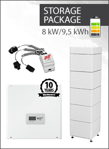 RCT Powerstorage 8 kW + 5x1.9 kWh (9.5 kWh) RCT Powerbattery Paket