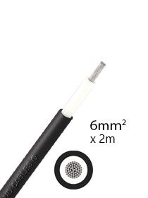 Elettro Brescia Solarkabel 6mm² 2m - schwarz