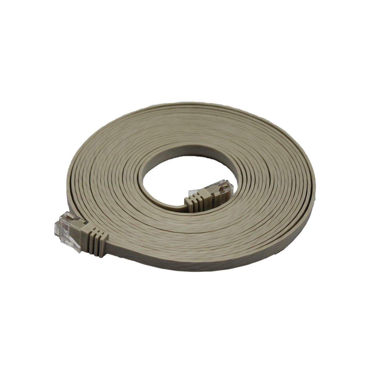 High Quality Patchkabel, flach 5,0 m, 2x RJ45-Stecker, Cat6