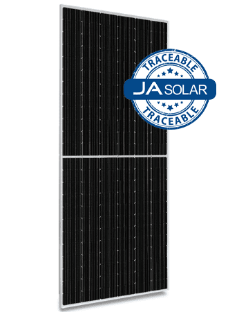 JA Solar 600W n-type Bifaziales Doppelglas Halbzellen MBB LB MC4