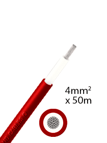 Elettro Brescia Solarkabel 4mm² 50m - rot